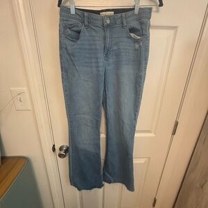 Knox Rose Light Blue Flare Jeans Size 10
